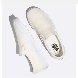 White Vans Slip Ons!